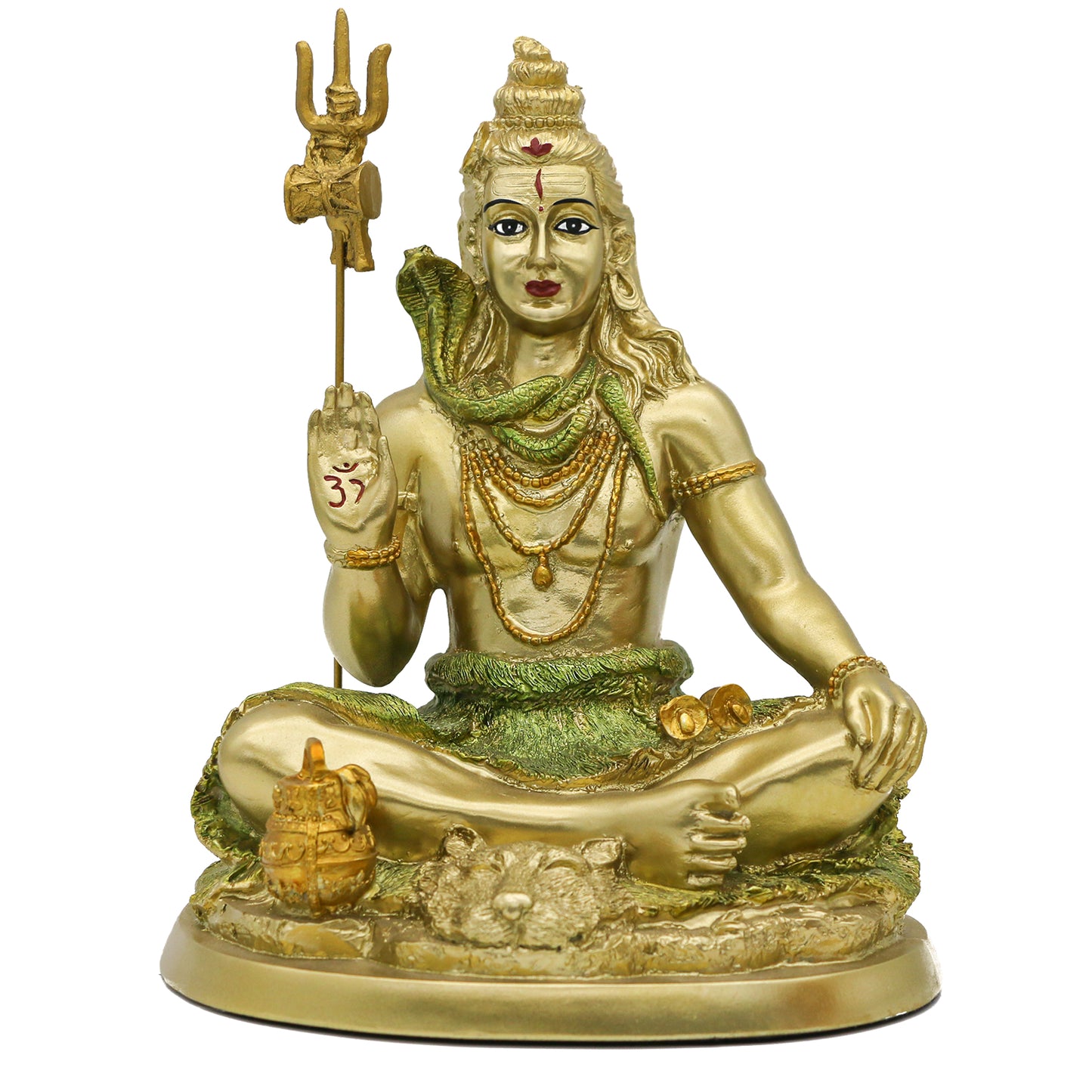 alikiki Hindu God Lord Shiva Statue - Indian Idol Shiva Figurine Murti Home Office Temple Mandir Diwali Pooja Items Yoga Meditation Room Altar Shrine Spiritual Prayer Kit Buddha Decor