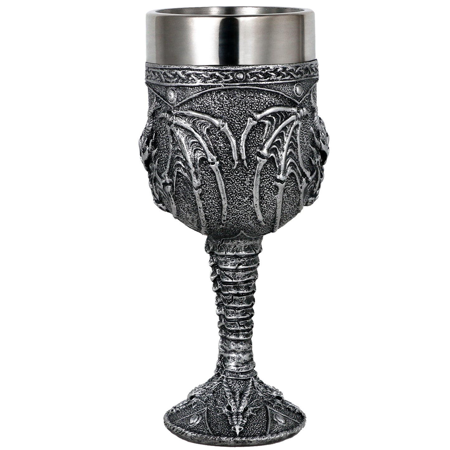 alikiki Medieval Roaring Dragon Wine Goblet - 7oz Dungeons and Dragons Goblet Fantasy Dragon Chalice Cup Ideal Novelty Gothic Father Day Gift Party Idea Drinking Cup