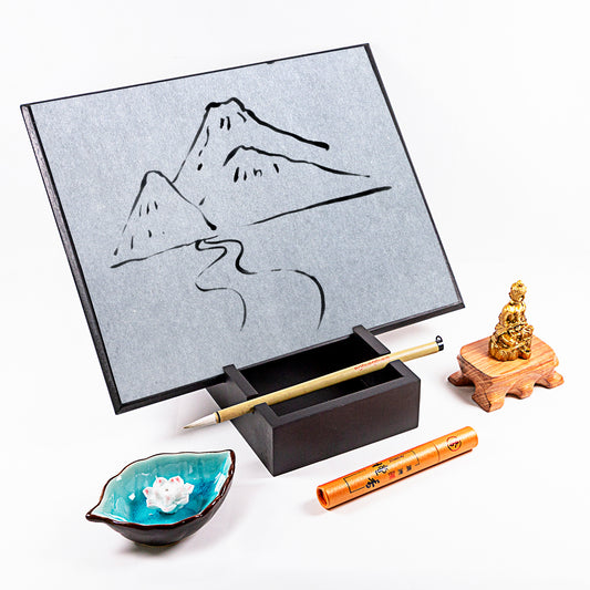 Meditation Gifts Buddha Drawing Board - Woman Relaxation Gifts Man Zen Gifts Decor Office Home Relaxing Art Water Painting Board Unique Stress Relief Birthday Valentine Gifts for Adults Him Her