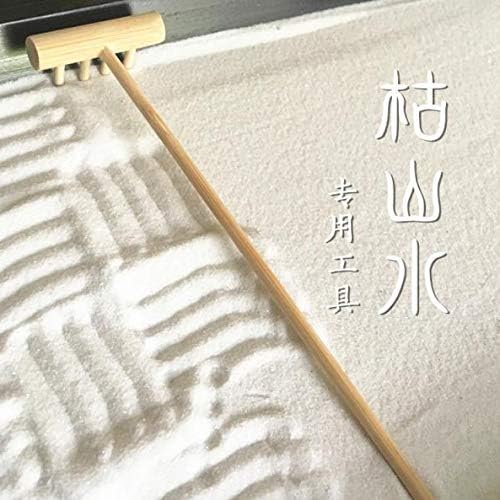 Mini Zen Garden Bamboon Rake - Tabletop Rock Sand Garden Tools Accessories Small Sandbox Kits Japanese Zen Gift for Birthday