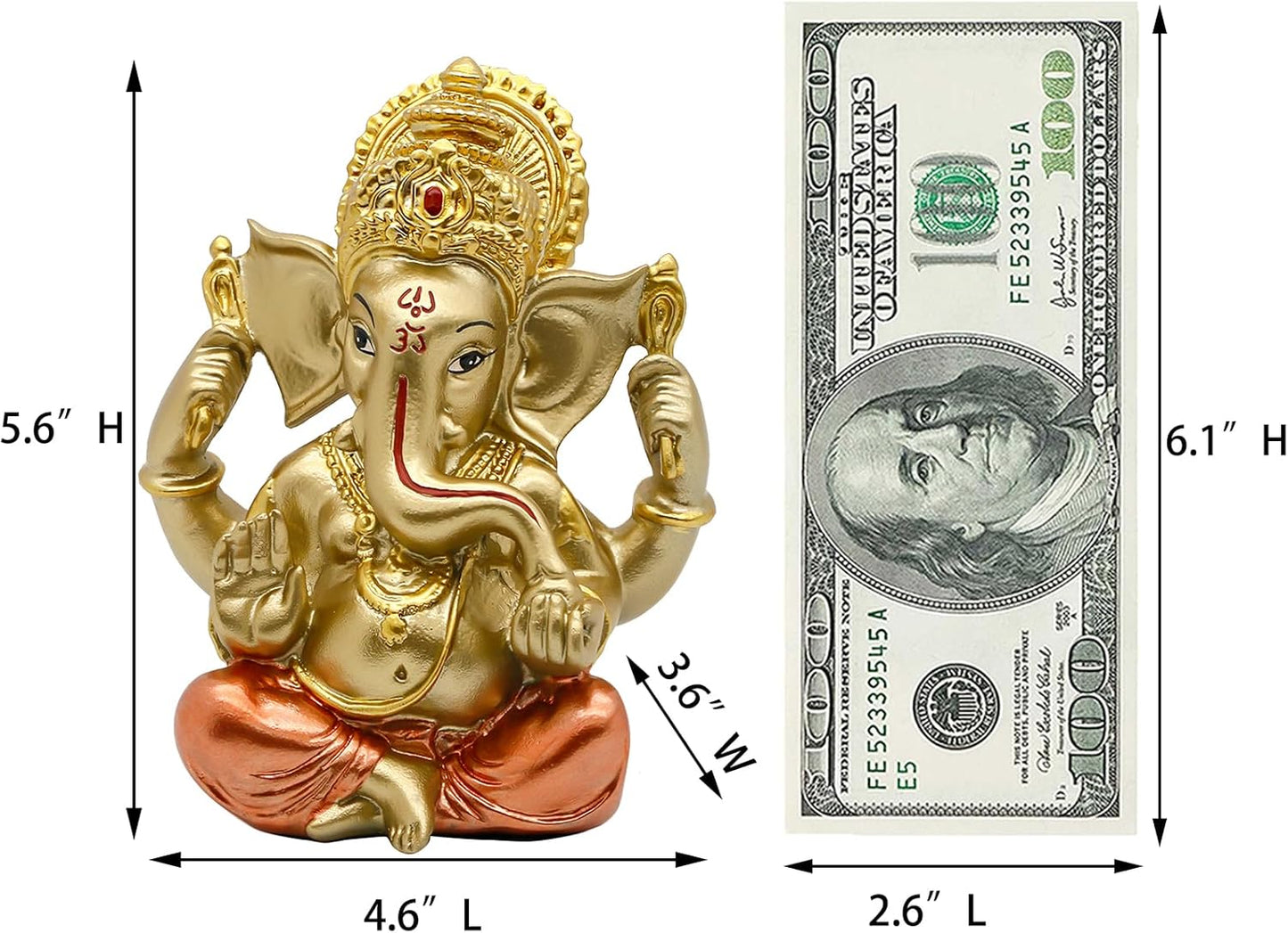 Hindu God Lord Ganesha Idol Statue Indian God Ganesh Sculpture India Home Temple Mandir Pooja Item Indian Wedding Return Gift Diwali Gifts Yoga Room Altar Decoration