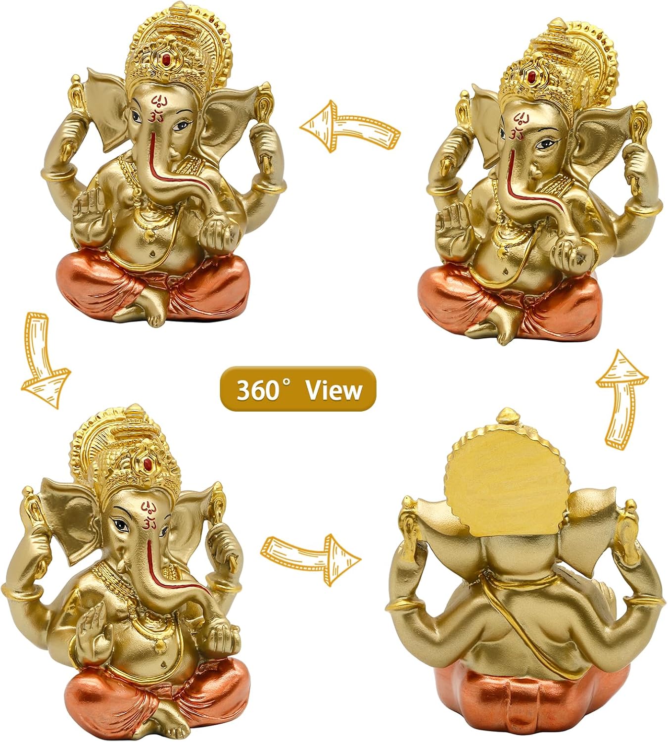 Hindu God Lord Ganesha Idol Statue Indian God Ganesh Sculpture India Home Temple Mandir Pooja Item Indian Wedding Return Gift Diwali Gifts Yoga Room Altar Decoration