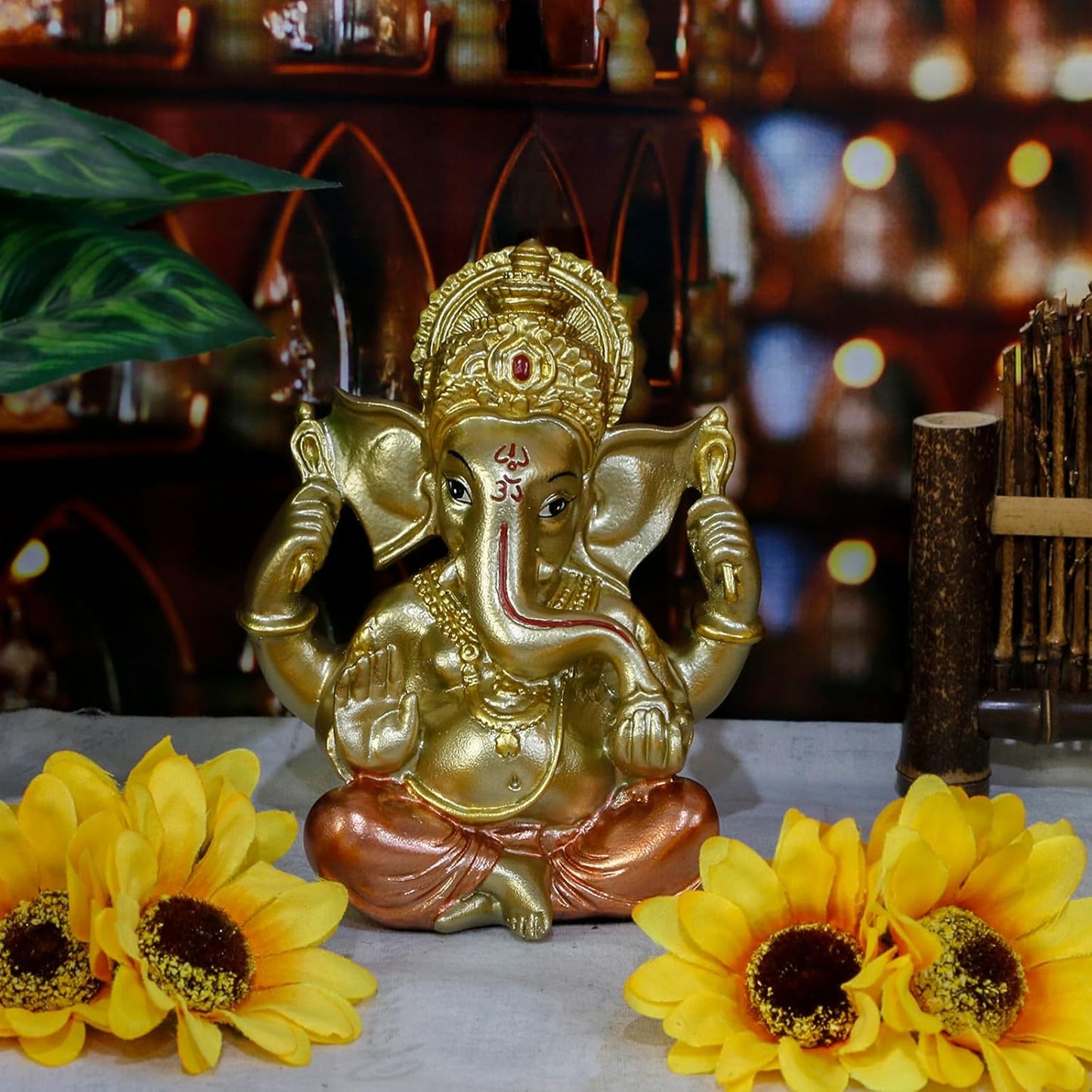 Hindu God Lord Ganesha Idol Statue Indian God Ganesh Sculpture India Home Temple Mandir Pooja Item Indian Wedding Return Gift Diwali Gifts Yoga Room Altar Decoration